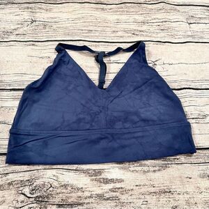 Alphalete Deep Blue Faint Tie Dye T-Back Sports Bra Size Small